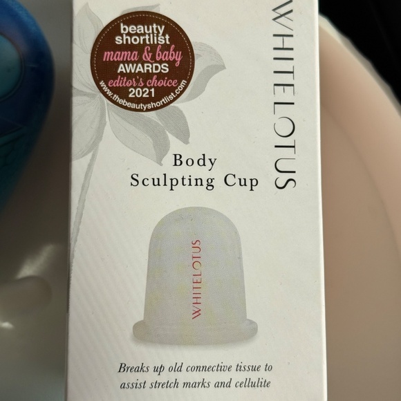 White Lotus Body Sculpting Cup + GreenTea Body Oil Duo | Organic Firming & Detox - Picture 3 of 4